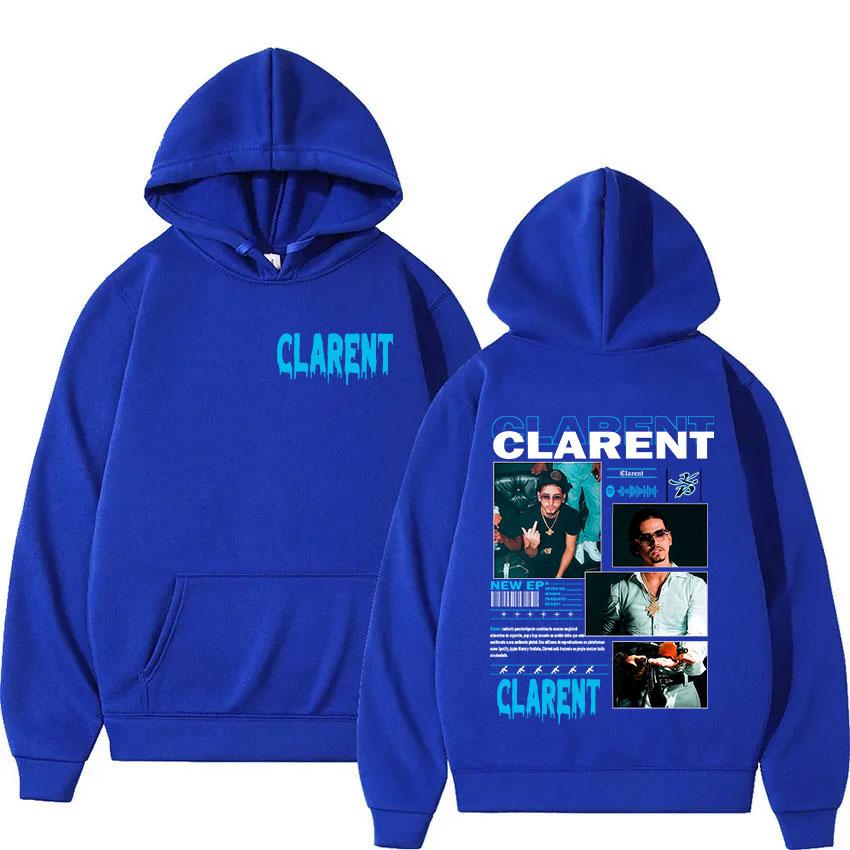 Rappeur CLARENT Tour 2025 Album Hoody Men Women Clothing Vintage Oversized Sweatshirts Hip Hop Gothic High Quality Long Sleeve Hoodies Streetwear