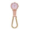 Fieldwork Watch, Carabiner Watch, Pocket Watch, Hook Watch, Keychain Watch, Solar-Powered, No Battery Needed, ASS172 SO Lux (Pink)