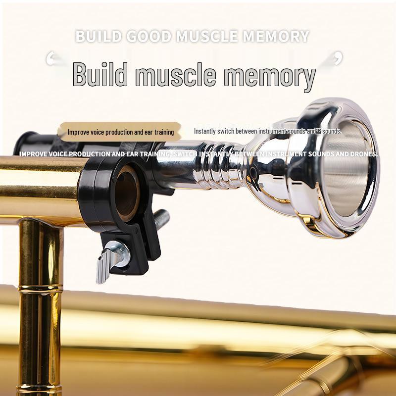 Большой зажим для мундштука для тубы, баритона, трубы, тромбона - Улучшает качество занятий