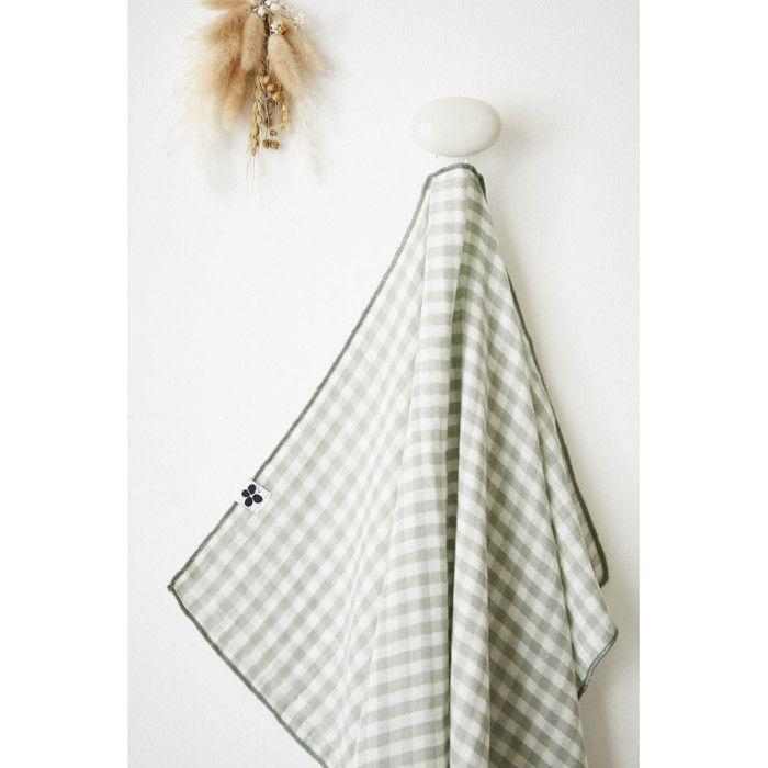 Lot de 2 essuie-mains "Vickie" 50 x 70 cm Tissé teint "Gaze de Coton" l'Effet Papillon