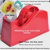 Desktop Tape Dispenser for Large & Small Diameter Tape - Transparent Stationery Cutter