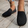 Новые туфли Fly-knit Slip-on Flats больших размеров, дышащие повседневные вязаные туфли для женщин