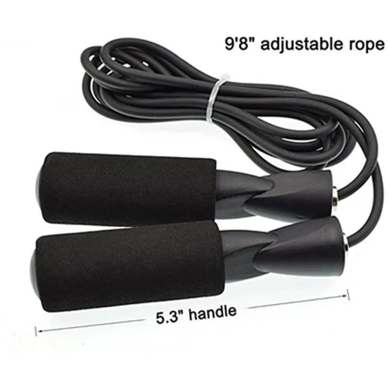 Single Piece Student Fitness Jump Rope Plastic Training Skipping Rope Bearing Handle PVC Rope Lose Weight Fitness Equipment