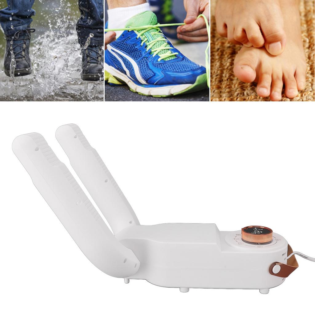 Электрическая сушилка для обуви с таймером, эффективная универсальная складная сушилка для обуви на 4 ножках для кроссовок из кожи