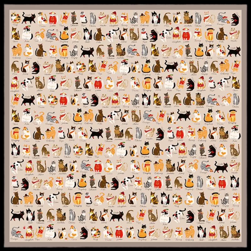 Подарочная коробка с шелковым шарфом из тутового шелка «Дворец Запретного города»