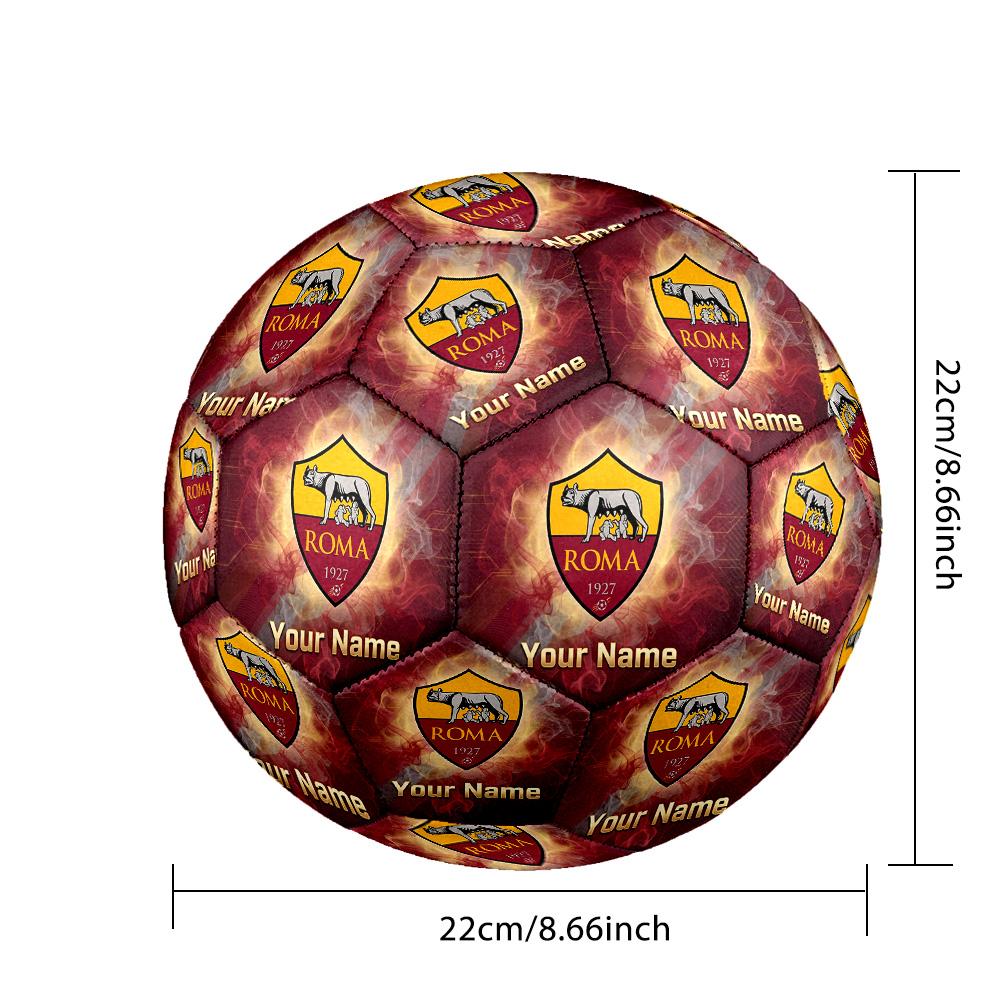 Personalized Size 5 Football AS Roma Pattern Outdoor Game Sports Ball Gift