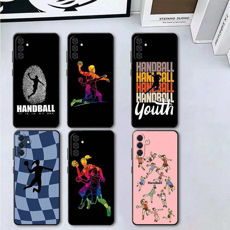 Handball Sport Soft Phone Case for Samsung A17 A37 A57 A16 A26 A36 A56 A15 A25 A35 A55 A14 A24 A34 A54 A13 A23 A33 A53 A52 A12