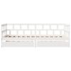 Daybed with Drawers White 80x200 cm Pine Wood