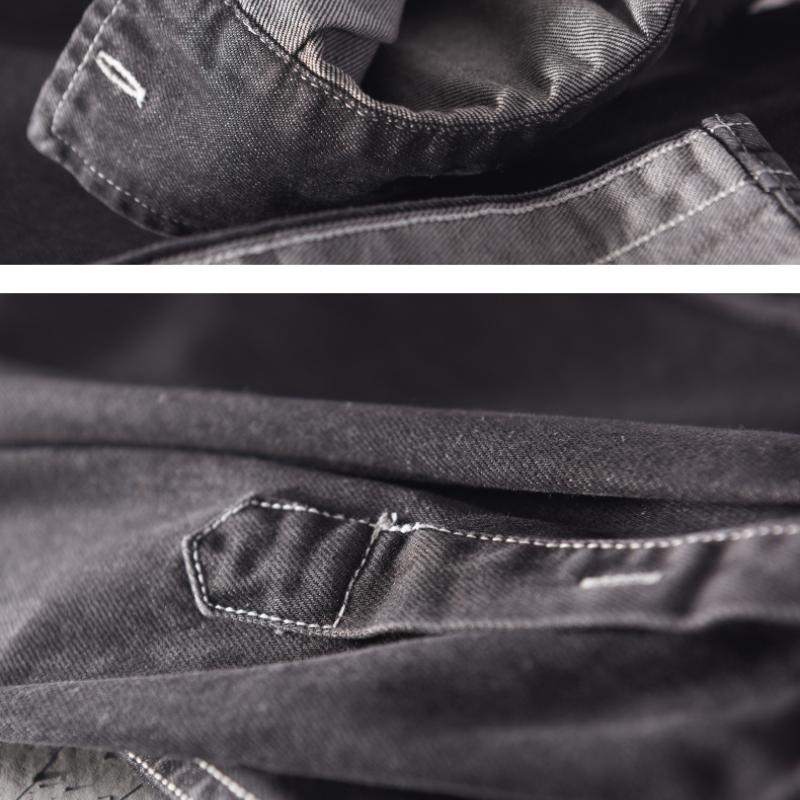 Весенние и летние джинсовые рубашки для мужчин, повседневная рубашка с длинным рукавом, воротник-лацкан, чистый хлопок, корейские джинсовые топы, простая мужская одежда