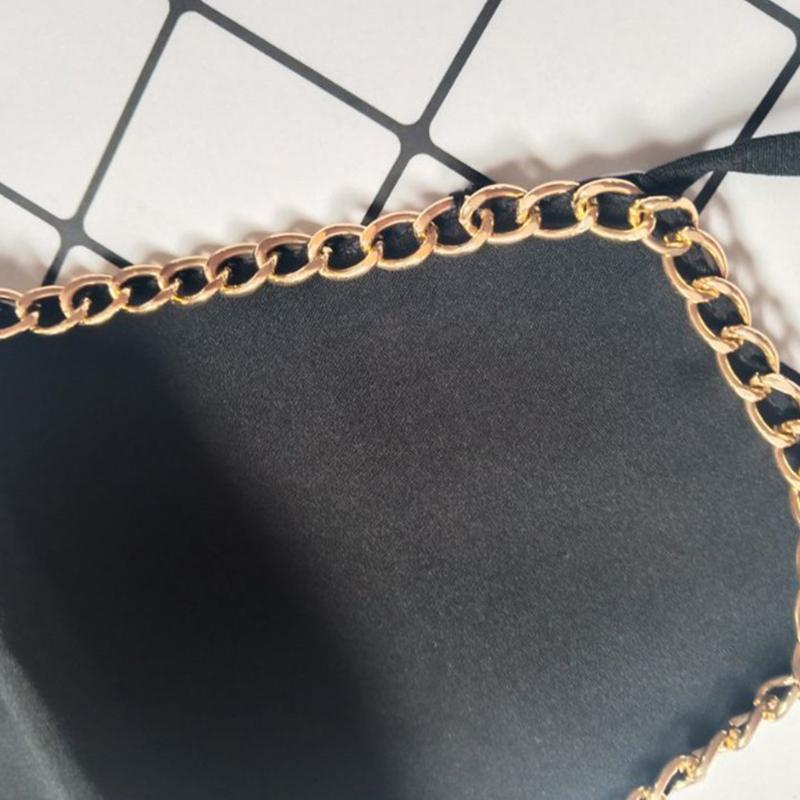 Пылезащитные черные маски для лица, золотые металлические цепочки, готические моющиеся защитные женские аксессуары для рта и муфеля