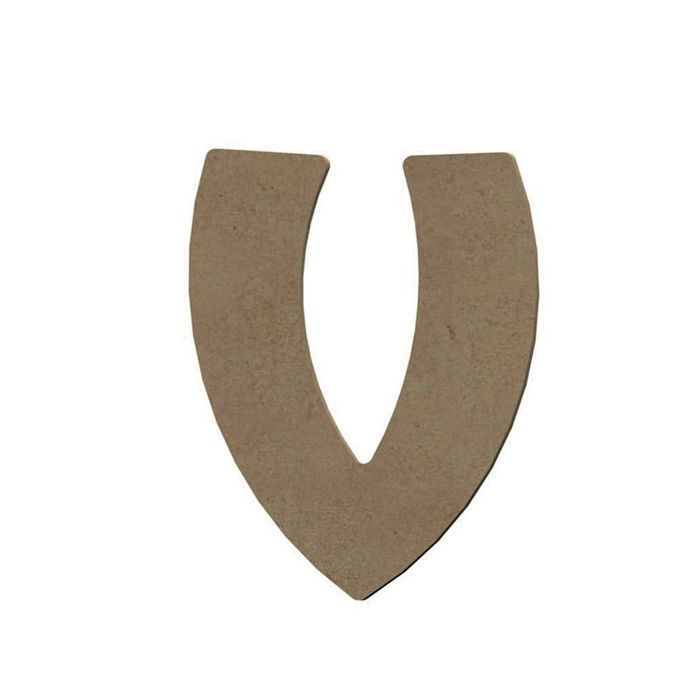 Capital Letter V In MDF Wood To Decorate - 8 Cm