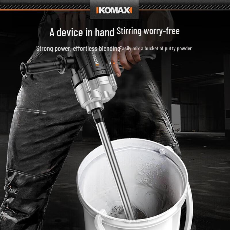 Электрический миксер-дрель Komax Heavy-Duty, 6 скоростей, штепсель CN (адаптер в комплекте)