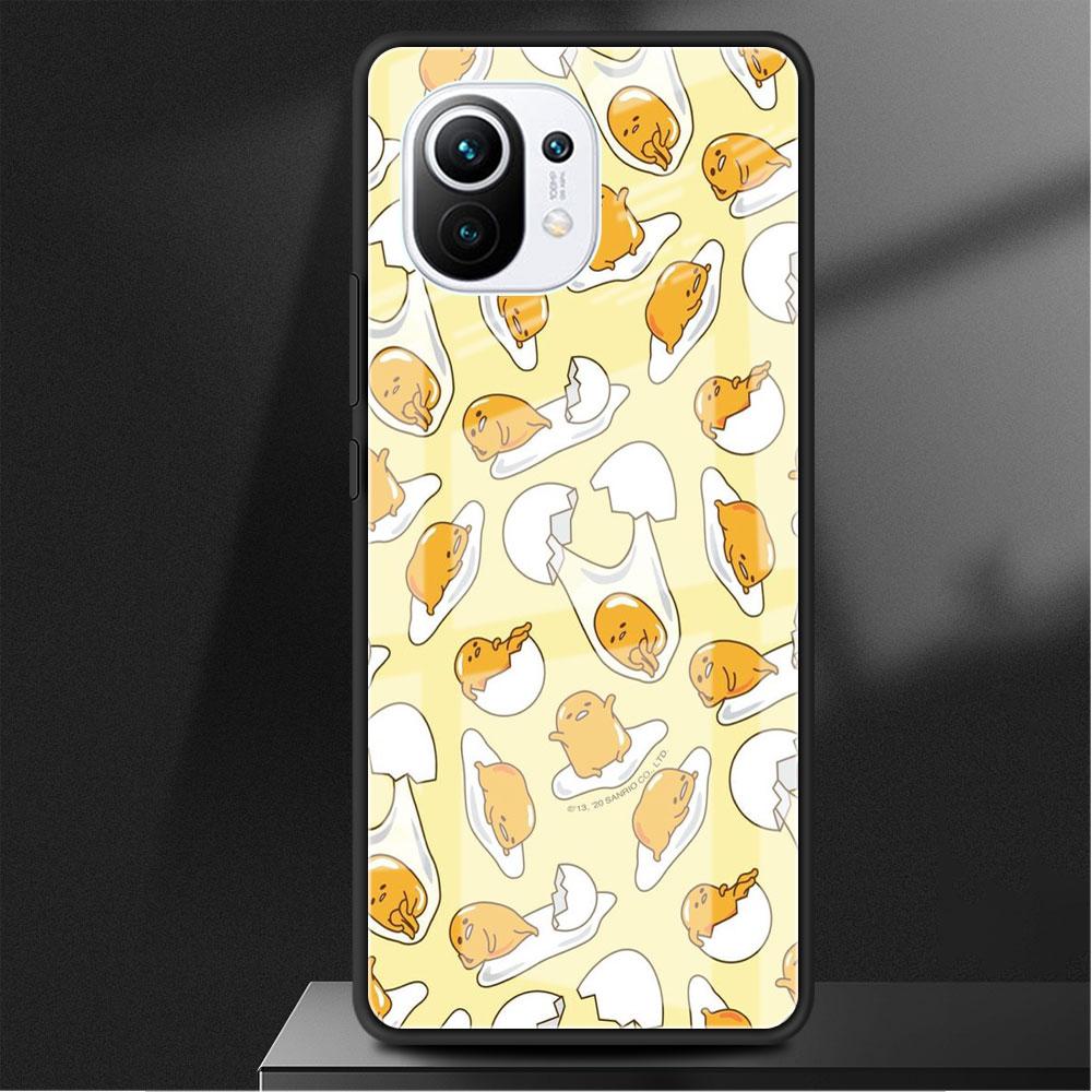 Стеклянный чехол для Xiaomi Poco X3 NFC 11 Lite 11T F3 M3 для Redmi Note 11 10 9 8 Pro 10S 9S 9A 9C, чехол для телефона Gudetama
