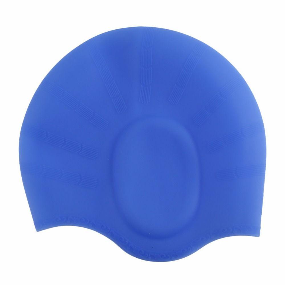 1Pcs Men Women Adults Silicone Swimming Caps Waterproof Swim Cap  For Long Short Hair