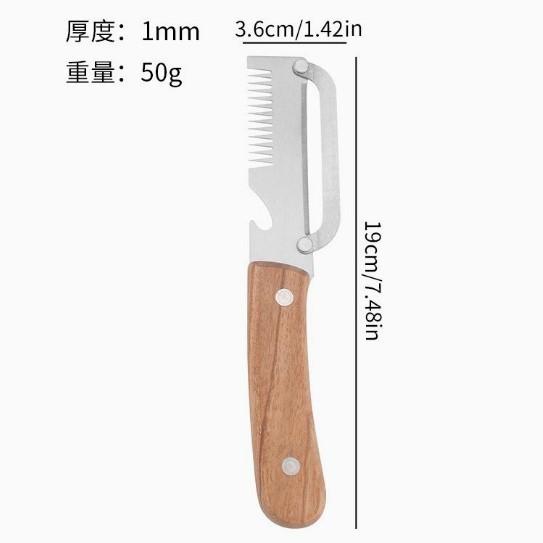 2PCS thickened log wooden handle peeler fruit peeler potato winter melon lettuce sugar cane kitchen tool peeling artifact