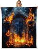 GUOYU Blanket Geisha Blankets for Girls WomenTokyo Ukiyoe Throw BlanketTraditional Japanese Style Aesthetic Fuzzy Blanket Twin Decorative