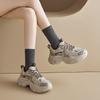 Августин серые папины кроссовки женские 2025 новая осень и зима платформа спортивная повседневная обувь показывает ноги маленькие кроссовки для альпинизма