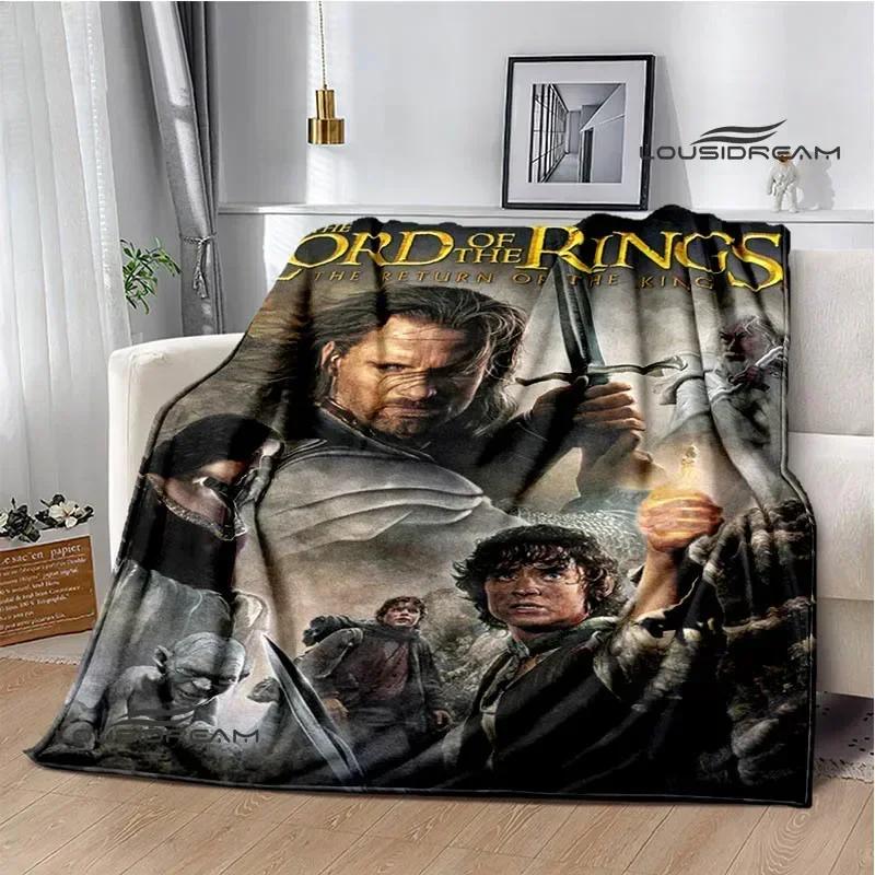 Одеяло с принтом Властелин колец Теплые фланелевые одеяла Мягкое и удобное Домашнее дорожное одеяло подкладки для кровати Подарок на день рождения