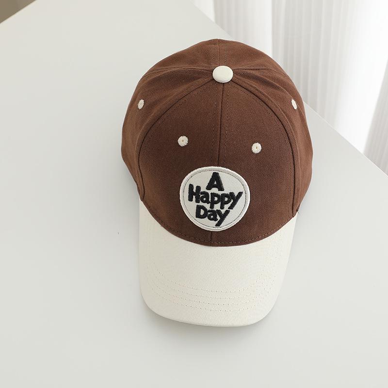 Модная детская бейсболка Color Block 2026 - Стильная шляпа для защиты от солнца для мальчиков и девочек