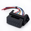 6 Way DC32V Circuit Car Trailer Auto Blade Fuse Box Block Holder ATC ATO 2-input 6-ouput Wire