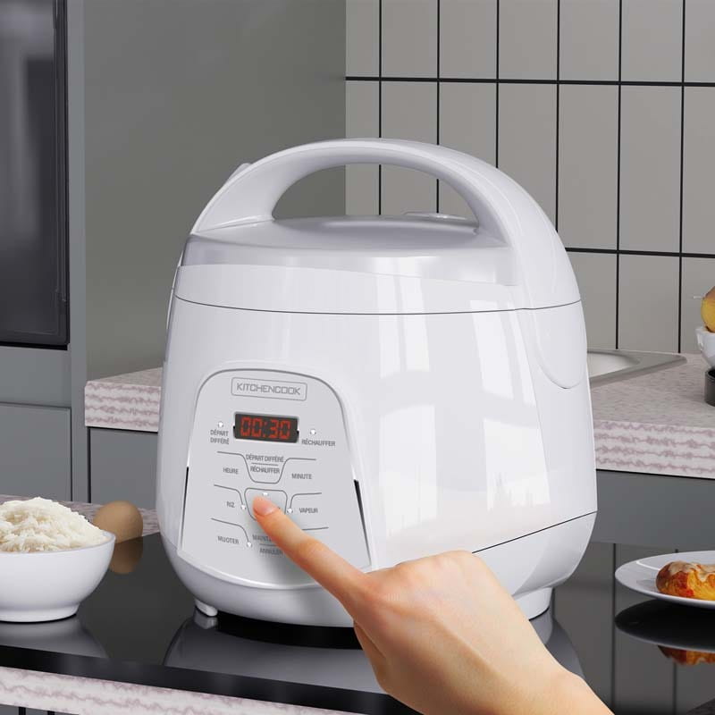 Rice steamer 2.2l Kitchencook Kyoto white