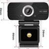 Веб-камера 2026 года с микрофоном, USB-камера для компьютера 1080P для онлайн-занятий, видеозвонков, Zoom, Teams, стриминга