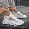 Men'S Shoes Fly Woven Mesh Breathable Sports Shoes Men'S Anti Slip Shock-Absorbing Running Shoes Lightweight Trendy  Versatile