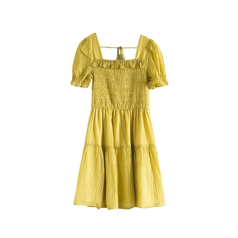 Maslan Square Neck Dress