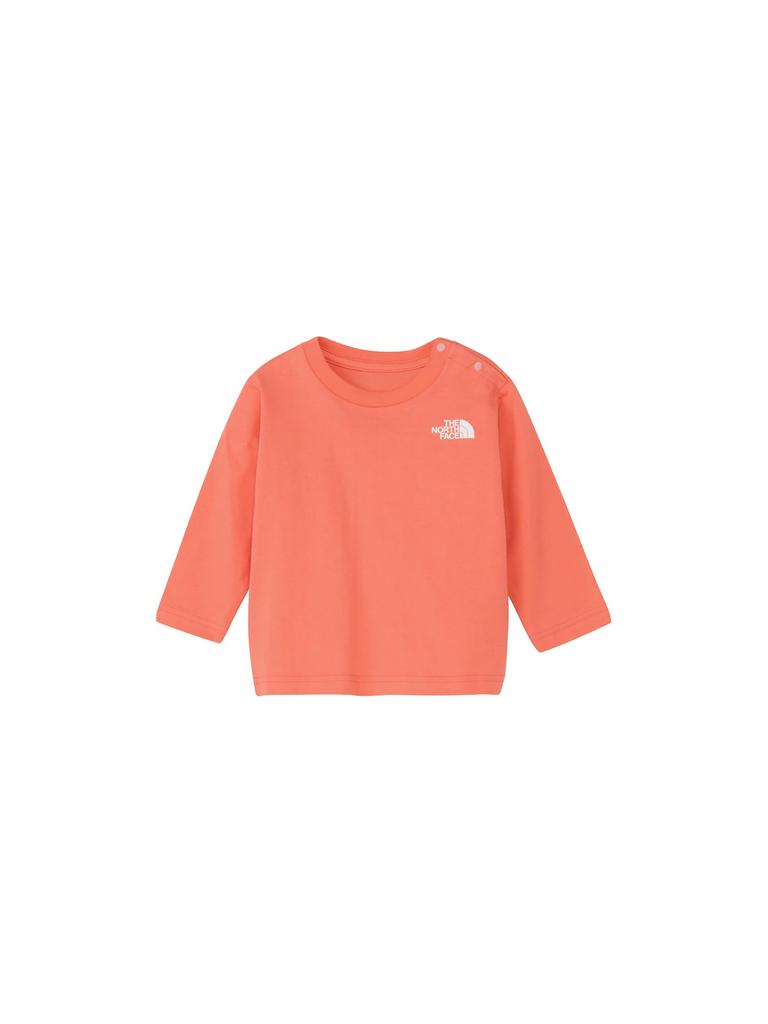 The North Face Long Sleeve Graphic Living Size 90 T-Shirt, B/L/S Tee, Coral,