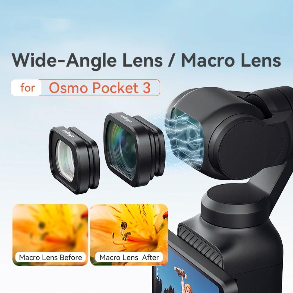 Magnetic Macro Lens Optical Glass Camera Lens for DJI Osmo Pocket 3 Action Camera Accessories
