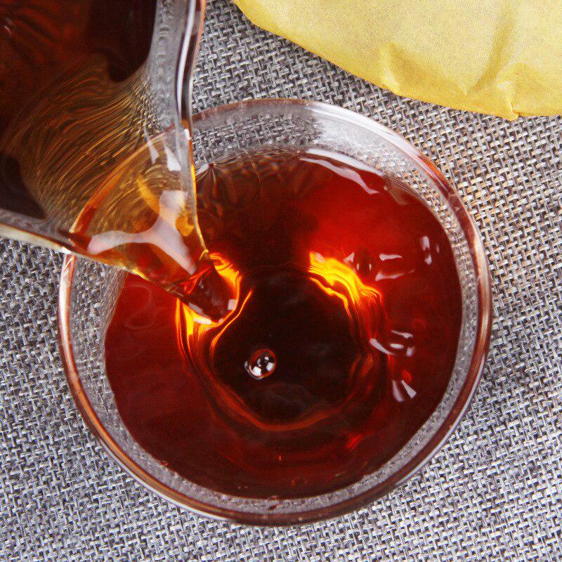 Чай Yunnan Qizi Cake Tea Great Luck Shu Puer Collection Made by 2006 Спелый чайный пирог Пуэр 357г