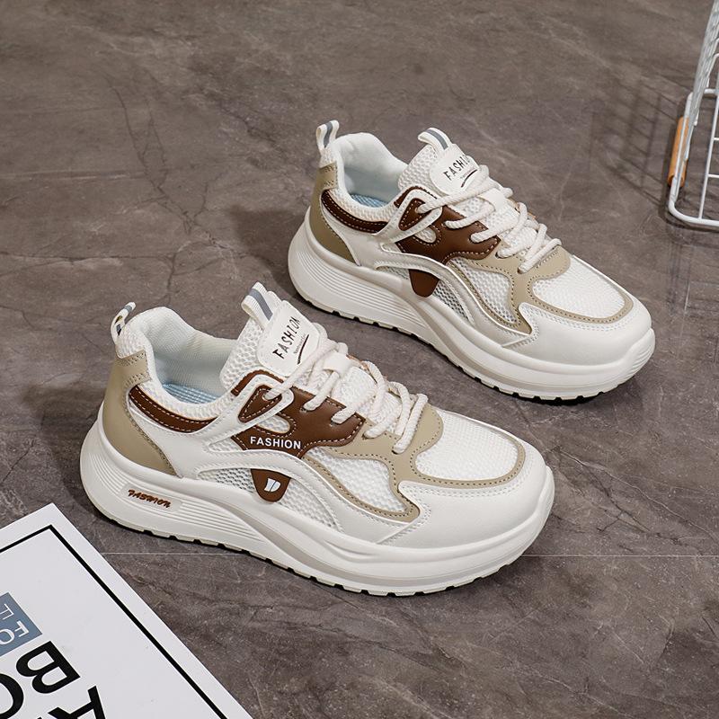 2026 summer new Korean version breathable fly-woven women's shoes ins tide student running sports shoes casual shoes women's Q198