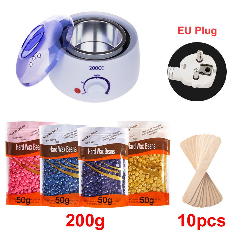 Wax Heater Kit for Hair Removal Wax Melting Machine with Waxing Beans Depilation Paraffin Warmer Waxing Dipping Pot