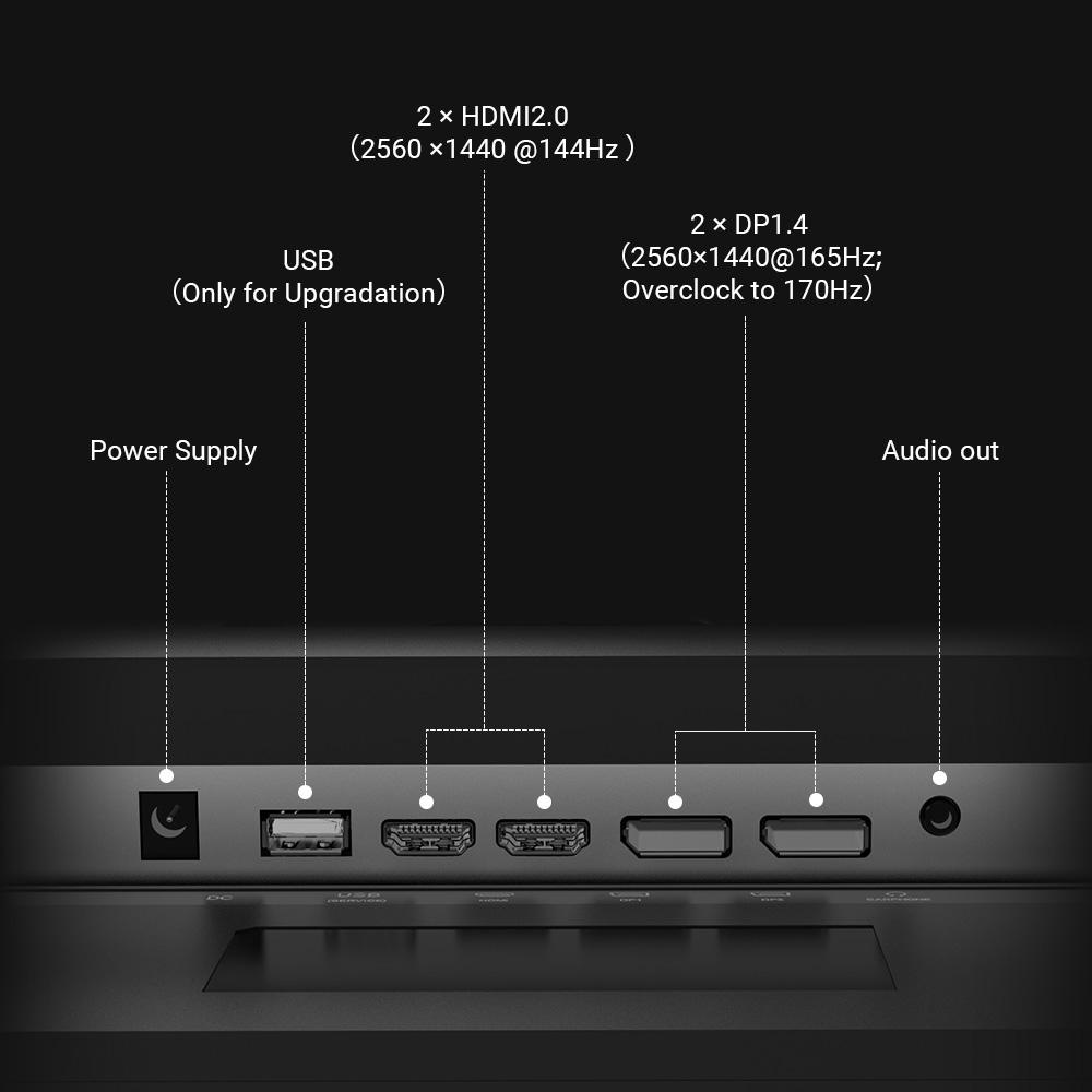 KTC H32S17 Игровой монитор 32 дюйма, 2560x1440, QHD, 170 Гц, HVA, изогнутый, 1500R