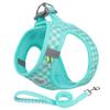 Шлейка для домашних животных, собак и кошек с поводком и светоотражающим ремешком