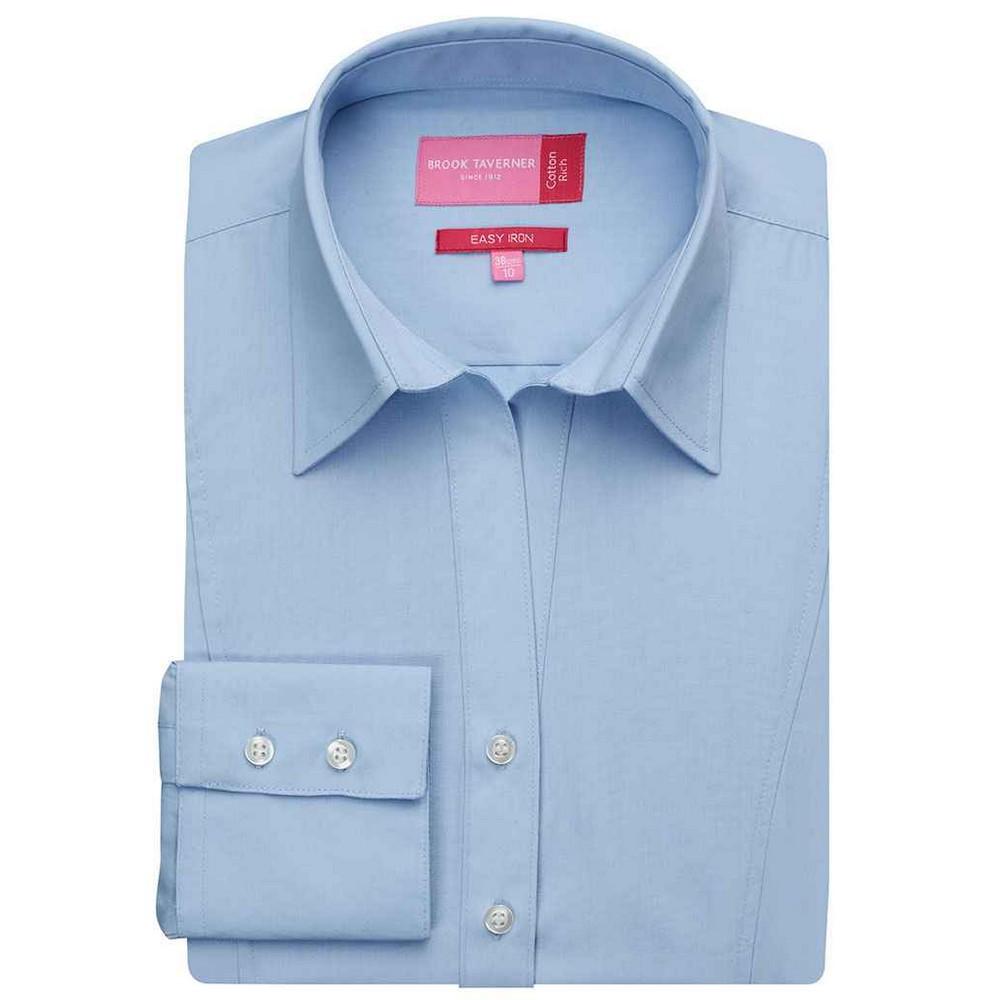 Brook Taverner Womens/Ladies Palena Poplin Long-Sleeved Formal Shirt
