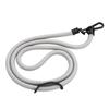 10MM Cell Phone Lanyard Metal Polyester Adjustable Shoulder Strap Around Neck Strap for Most Smartphones Grey