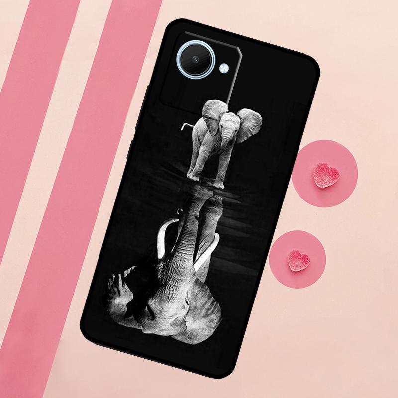 Elephant Baby Nature Case For Realme GT Neo 5 3T 2T 9 11 10 Pro Plus C11 C15 C21Y C25S C30 C31 C33 C35 C53 C55