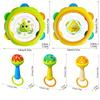 Interactive Toys for Infants and Young Children, Including Hand Drums and Hand Ringing Bells, Newborn Baby Birthday Gifts
