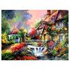 Diamond Painting Scenery Warm House Garden Diamond Embroidery Pattern Rhinestones Decor Needlework