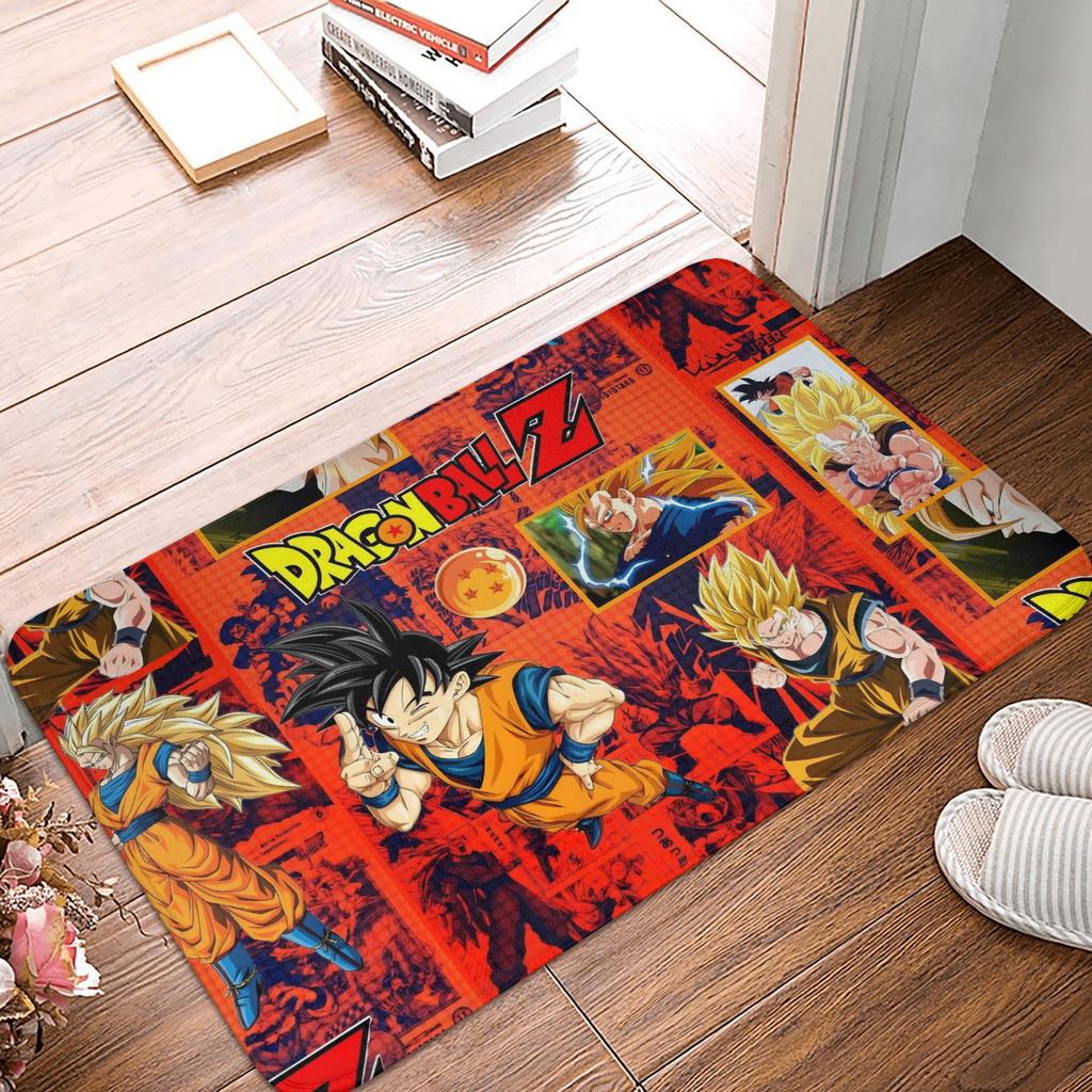 DragonBall Anime Dragon Ball Doormat Non-Slip Entrance Bath Kitchen Door Floor Mat Garage Carpet Rug