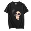 The Binding of Isaac 2026 Новая футболка Мультяшный графический принт Футболка Хлопок Высокое качество Футболка Игра Футболки Футболки с круглым вырезом