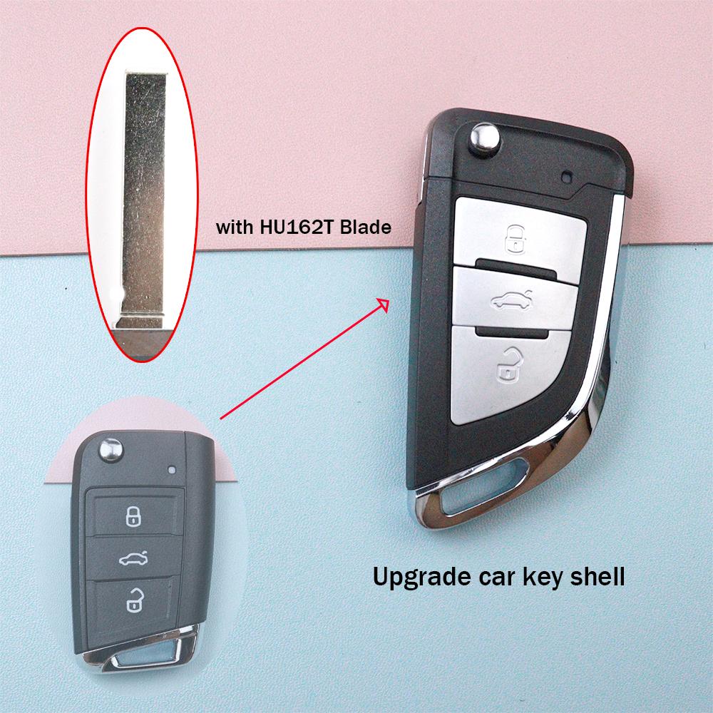 Appearance Upgrade Car Key Housing Key Case Shell for Volkswagen/VW Seat Golf 7 MK7 Vw Tiguan Touran Polo for Skoda Octavia A7
