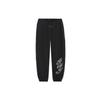 Li Ning Badfive Loose Fit Sports Pants With Print Men Bottoms Black AKLRG21-2