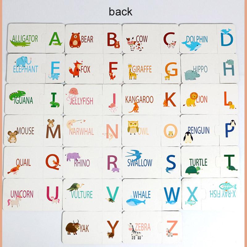 Бумажная головоломка на сопоставление чисел Когнитивная английская буква 1-20 Цифровое просвещение Математические развивающие игрушки для детей