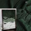 Crisp Pleated Fabric Smooth By The Meter for Handmade Wall Painting DIY Wedding Decoration Sewing Designer Cloth Green Blue