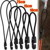 10Pcs Black High Elasticity Expander with Hooks Rubber Tensioner  Camping Tarpaulin
