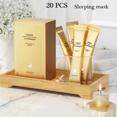 20 шт. Золотая шелковая ночная маска «Птичье гнездо»