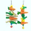 Small Pet Toy Parrot Toy Hamster Chewing Toy Rabbit Molar String Bird Parrot Toy Wooden Rattan Chewing Toy Bird Cage Hanging Toy