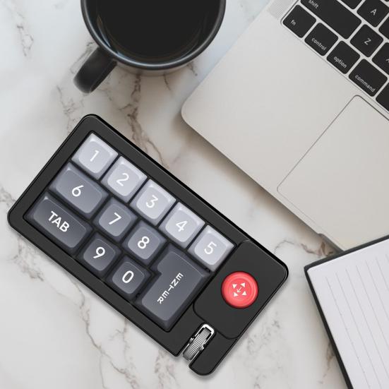 Механическая клавиатура для одной руки, игровая клавиатура с 12 клавишами и RGB-подсветкой, программируемая, с возможностью горячей замены, малая клавиатура